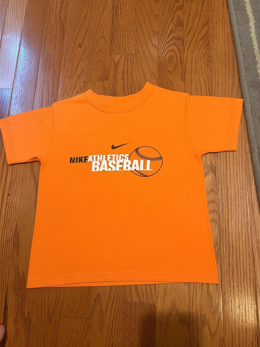 Nike Orange Baseball Graphic Tee